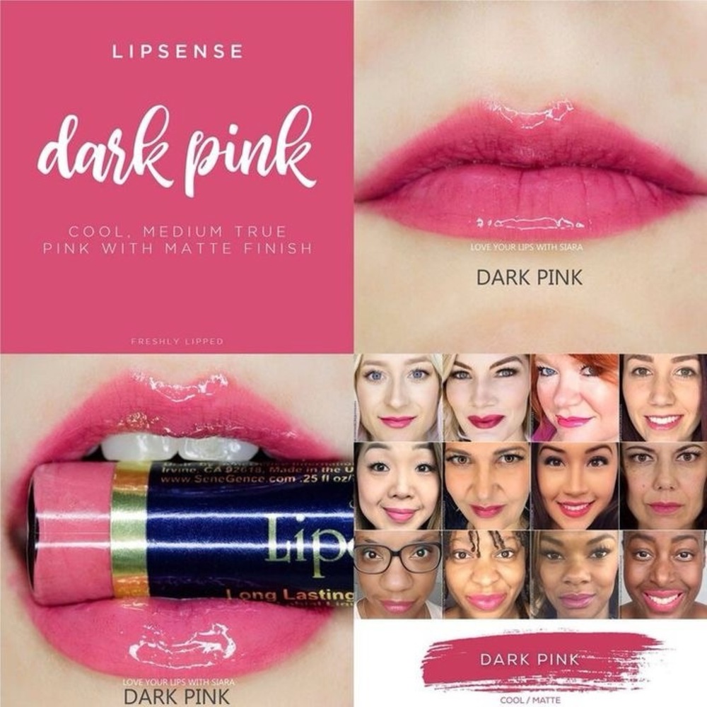 LipSense Pink Glossy Lipstick Vibrant Shine